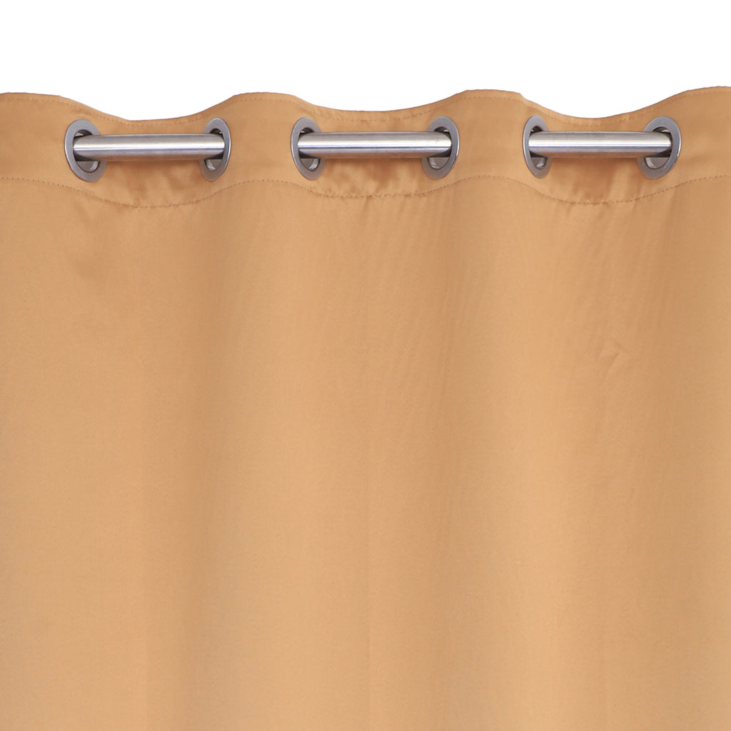 Blackout Plain Gold Curtain