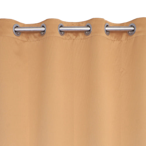 Blackout Plain Gold Curtain
