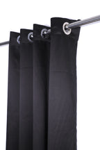 Blackout Plain Curtain - Black - PARDEWALE.in
