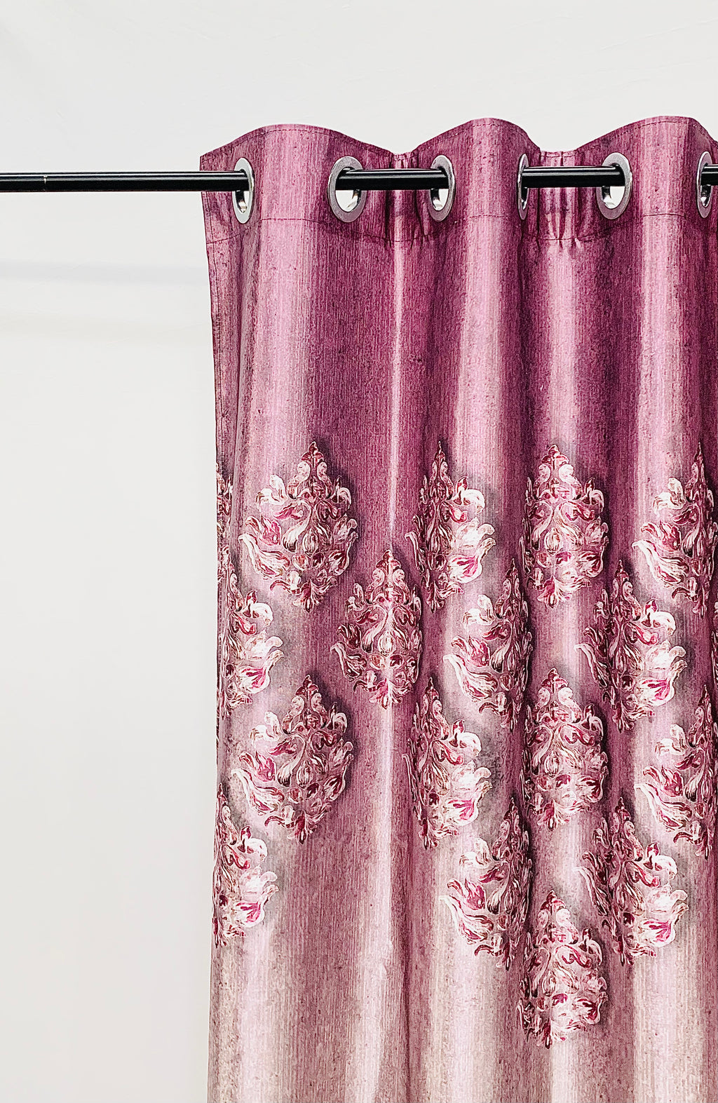 Armani Digital Print Curtain - Wine - PARDEWALE.in