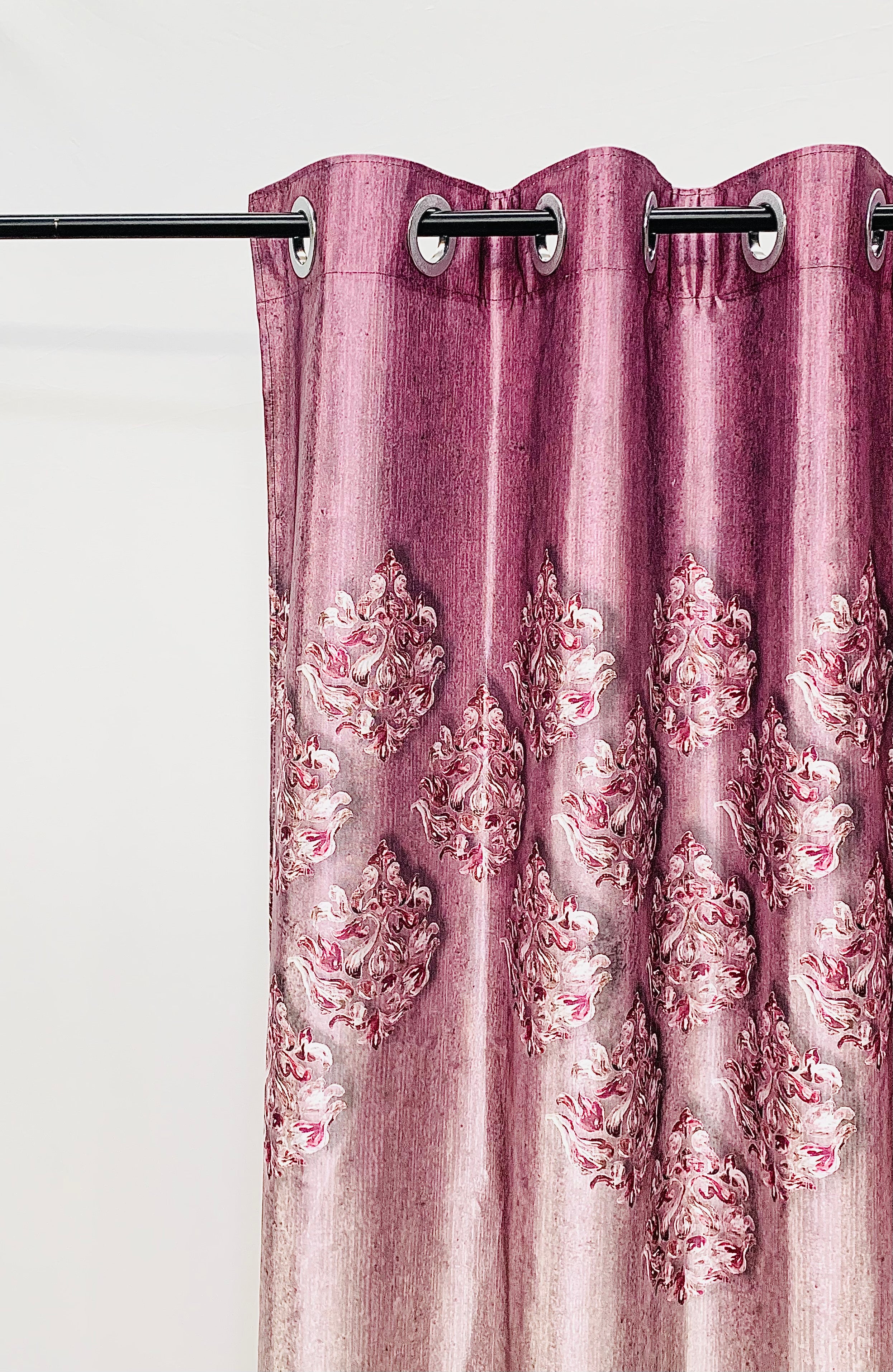 Armani Digital Print Curtain - Wine - PARDEWALE.in