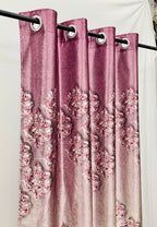 Armani Digital Print Curtain - Wine - PARDEWALE.in