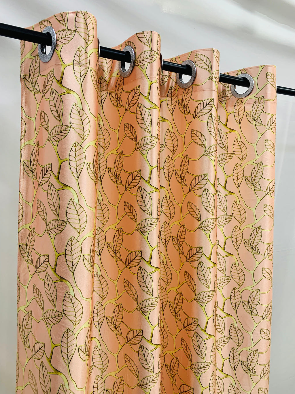 Buy Leaves Design Print Curtain