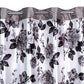 Swiss Magnolia Printed Curtain - Grey (Pack of 1)