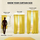 Blackout Plain Curtain - Gold (Pack of 1)