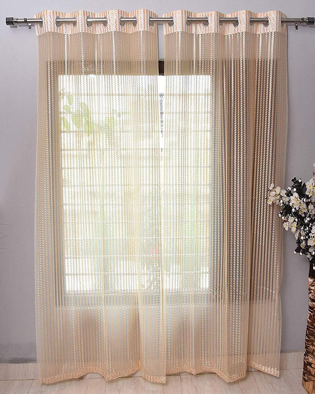 Sheer Net (Tissue) - Cream - PARDEWALE.in